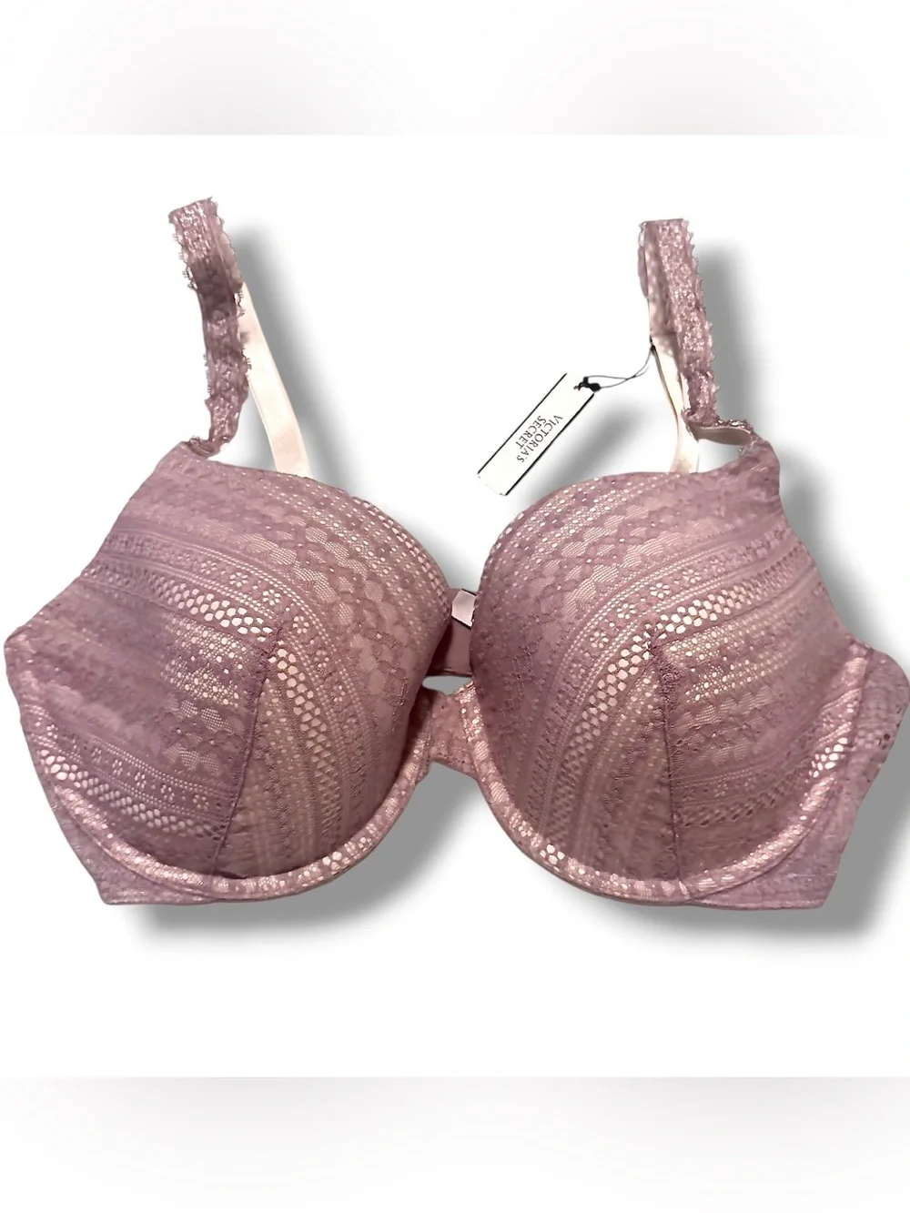 Victoria's Secret Pink Lace Wire Push-Up Bra 38DD